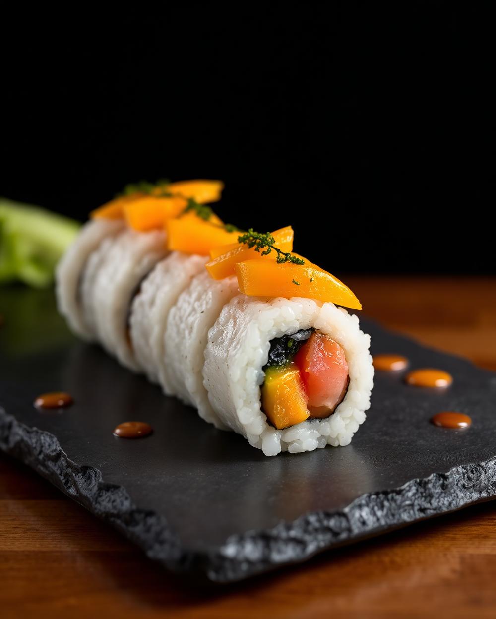 Mango Tango sushi roll at Sushi Susie